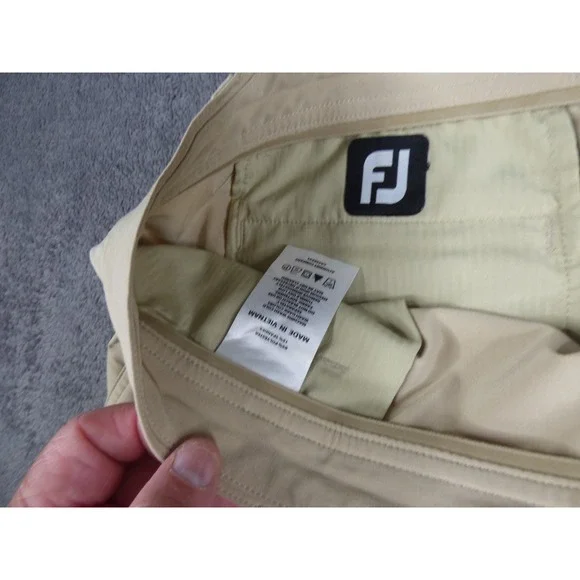 FootJoy Mens Performance Golf Shorts Khaki Tan Flat Front Stretch Size 36 FJ - Picture 5 of 9